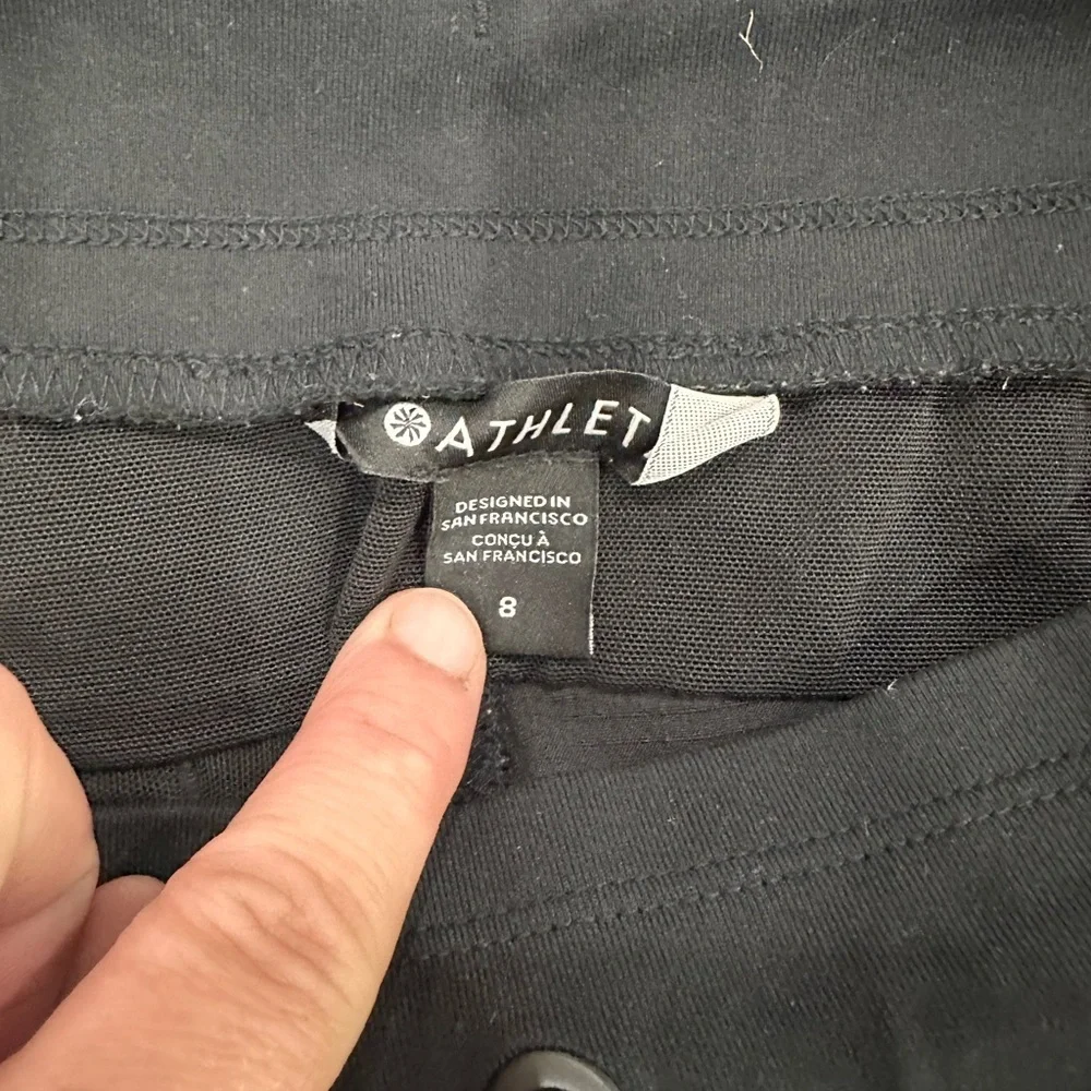 Athleta Trekkie North Jogger Pants Black Hiking Travel Ripstop Size 8 - Picture 3 of 9